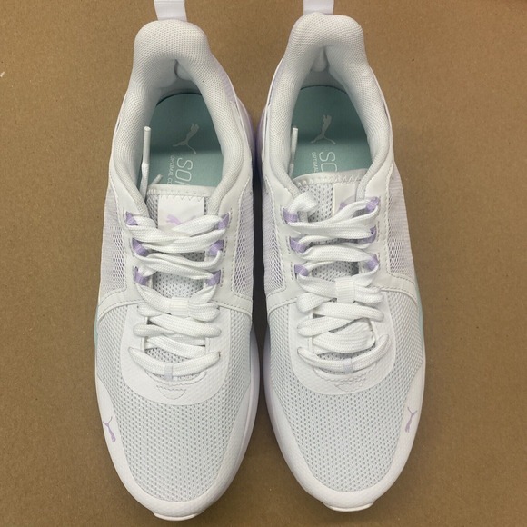 Puma Anzarun Running Shoes Women's 11 White Glow Light Lavender 374255-22 - Picture 4 of 10